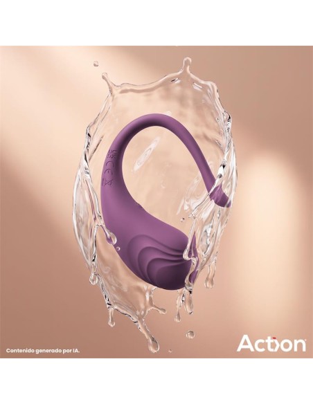 Luvia Huevo Vibrador con Control Remoto USB Purpura