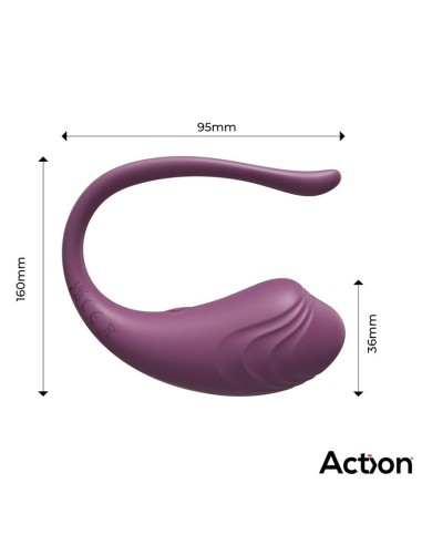 Luvia Huevo Vibrador con Control Remoto USB Purpura