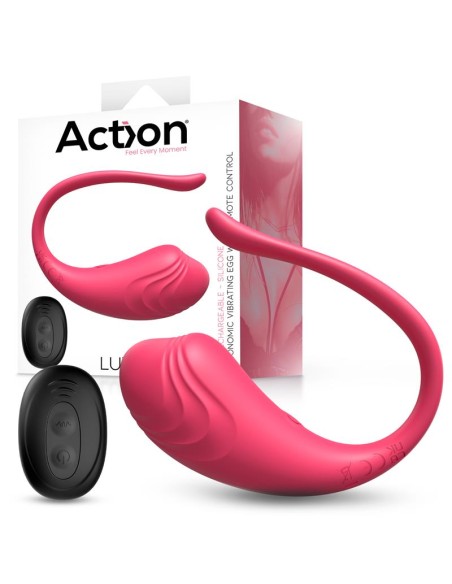 Luvia Huevo Vibrador con Control Remoto USB Rosa