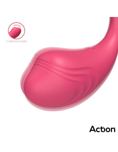 Luvia Huevo Vibrador con Control Remoto USB Rosa
