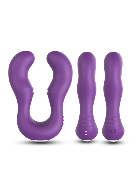 Vibrador Doble para Parejas Purpura