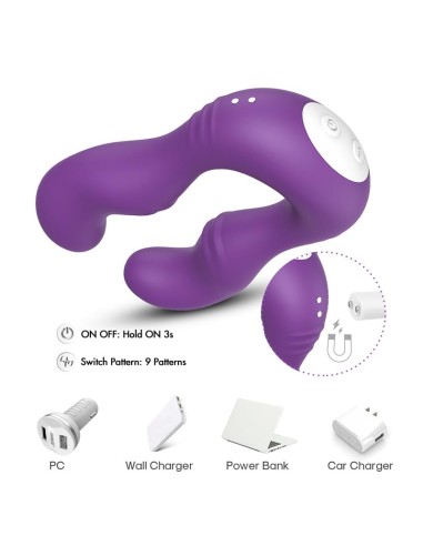 Vibrador Doble para Parejas Purpura