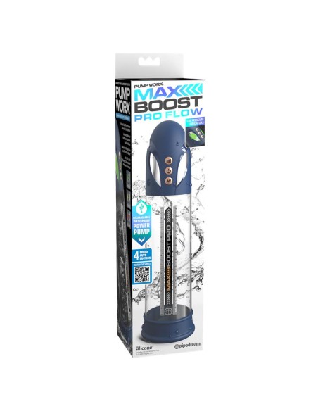 Masturbador Automatico Max Boost Pro Flow Azul