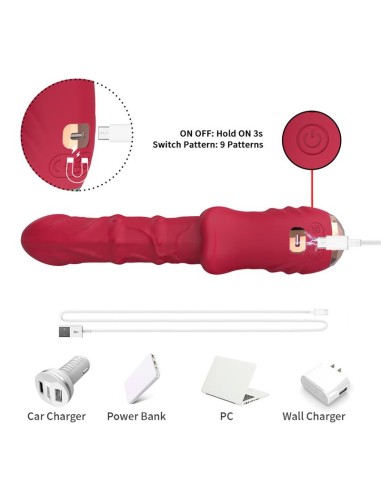 Vibrador con Movimiento Vertical con Pantalla Digital