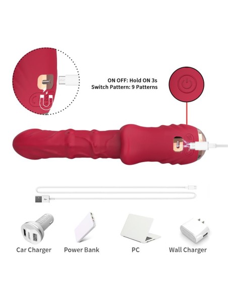 Vibrador con Movimiento Vertical con Pantalla Digital