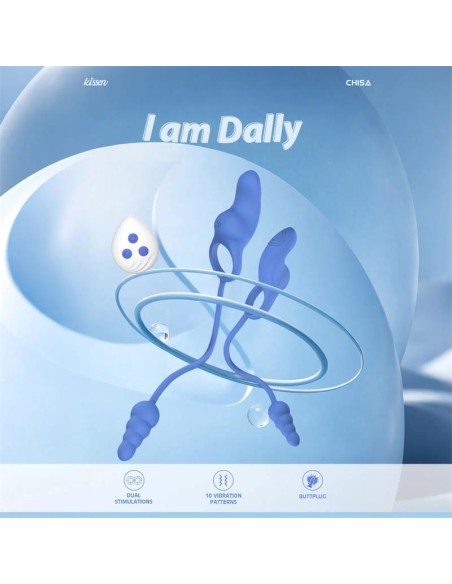 Dally Plug Anal con Anillo con Vibracion