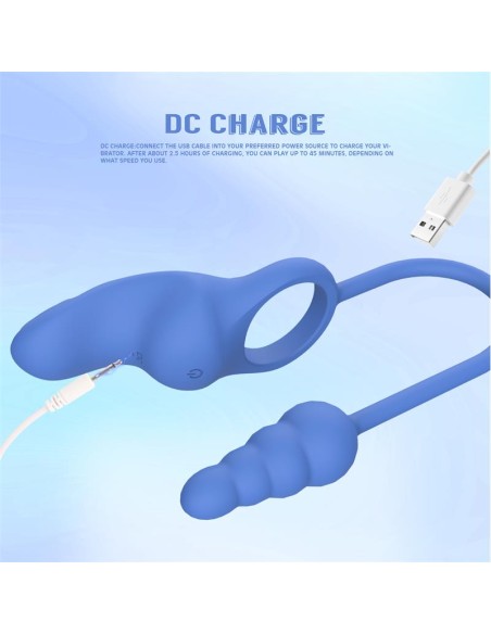 Dally Plug Anal con Anillo con Vibracion
