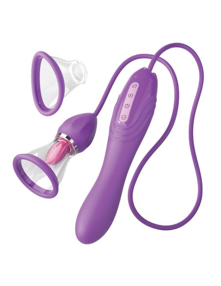 Estimulador con Lengua Succion y Vibracion Her Ultimate Pleasure Max
