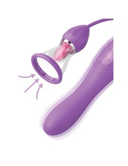 Estimulador con Lengua Succion y Vibracion Her Ultimate Pleasure Max 2