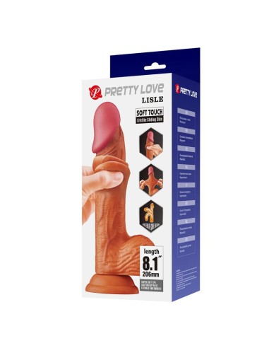 Lisle Dildo Realista Piel Deslizante Retractil 206 cm