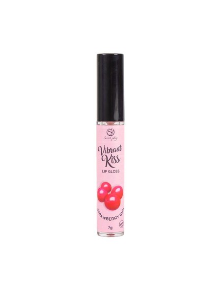 Lip Gloss Vibrant Kiss Sabor Chicle de fresa 7g