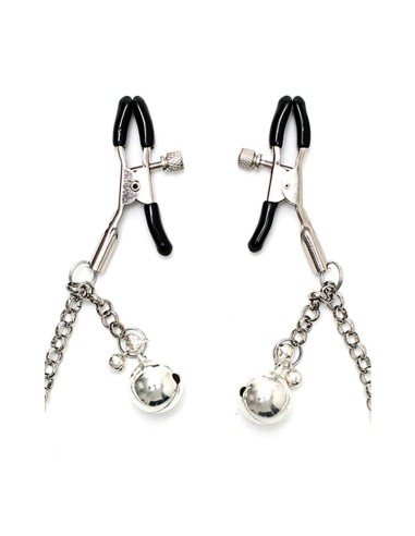 Pinzas para Pezones con Cadena y Cascabel