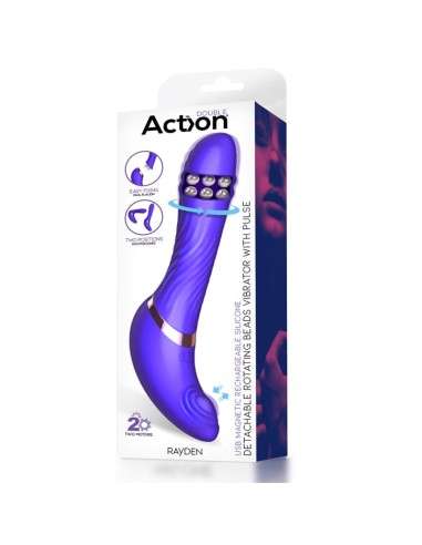 Rayden Vibrador con Pulsacion y Bolas Internas Desmontable Dos Posiciones