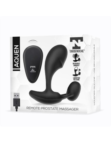 Aquen Estimulador Prostatico y Perineo Control Remoto Silicona Liquida USB Magnetico