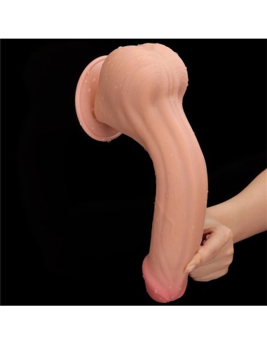Dildo Dual Layer Piel Retractil 115