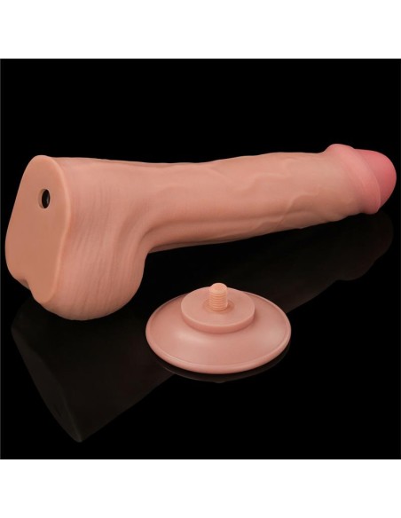 Dildo Dual Layer Piel Retractil 115