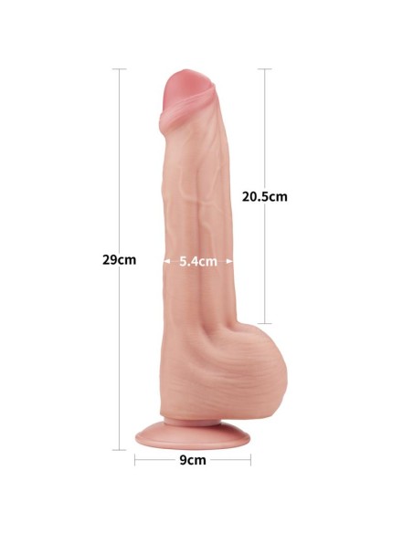 Dildo Dual Layer Piel Retractil 115