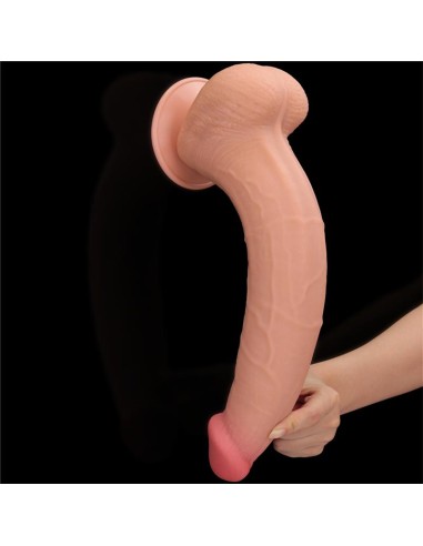 Dildo Dual Layer Piel Retractil 135