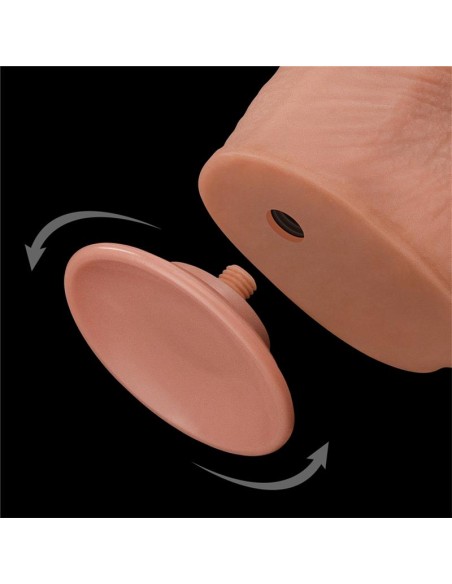Dildo Dual Layer Piel Retractil 135