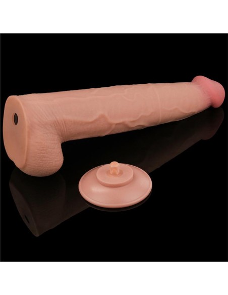 Dildo Dual Layer Piel Retractil 135