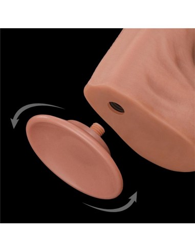 Dildo Dual Layer Piel Retractil 14