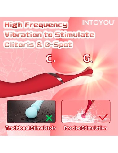 Onax Estimulador Doble Vibrador de Punto y Doble Pulsacion USB