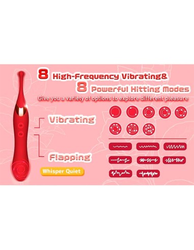 Onax Estimulador Doble Vibrador de Punto y Doble Pulsacion USB