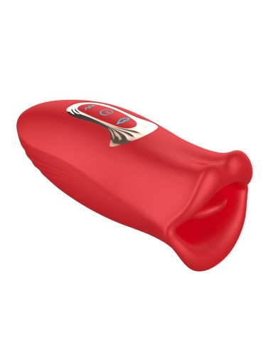 Ember Masajeador Forma Boca con Lameteo y Vibracion USB Silicona