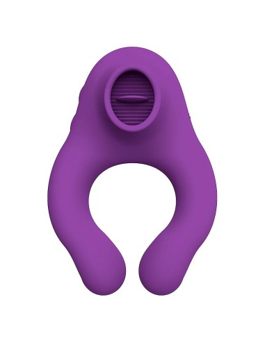 Fenda Anillo Vibrador con Lengua Estimulador y Control Remoto 3 Motores USB Magnetico