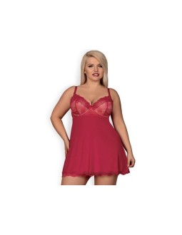 Rosalyne Babydoll y Tanga Rojo Talla S M 2