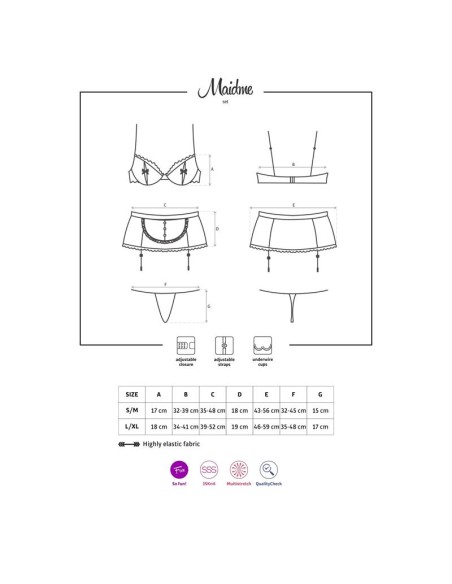 Maidme Disfraz 5 Piezas