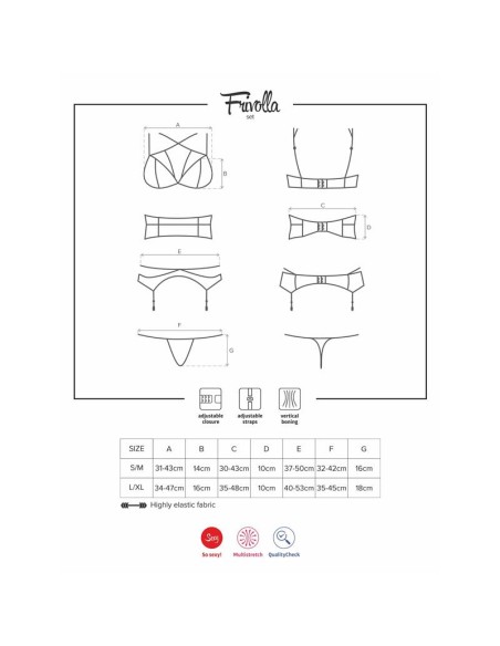 Frivolla Set de 4 piezas