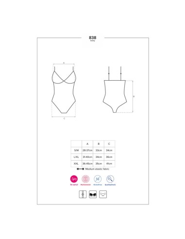 838 TED 1 Bodysuit Negro