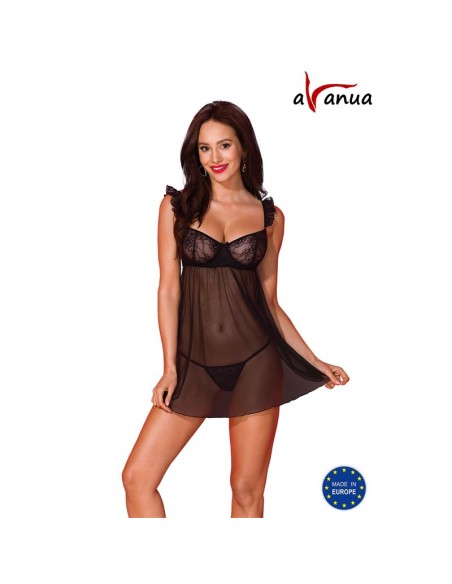 Milagros Chemise y Tanga Negro Milagros Chemise y Tanga Negro