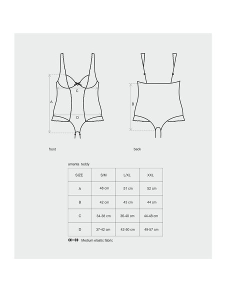 Amanta Body Negro y Celeste