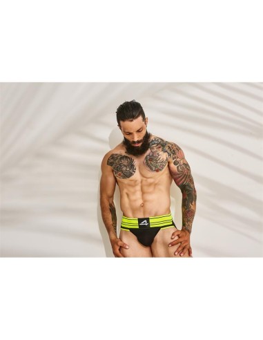 C4M15 Suspensorio Estilo Rugby Neon Lime