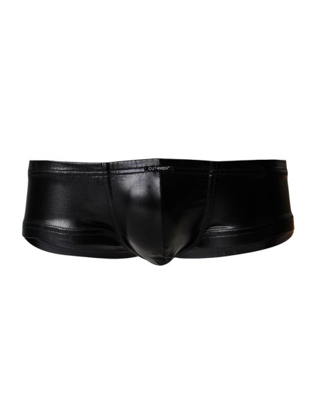 C4M10 Boxers Tipo Shorts Leatherette Negro C4M10 Boxers Tipo Shorts Leatherette Negro