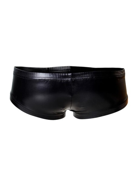 C4M10 Boxers Tipo Shorts Leatherette Negro C4M10 Boxers Tipo Shorts Leatherette Negro
