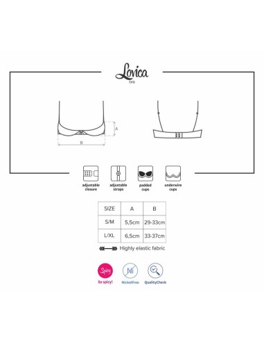 Lovica Sujetador Medias Copas Color Rojo