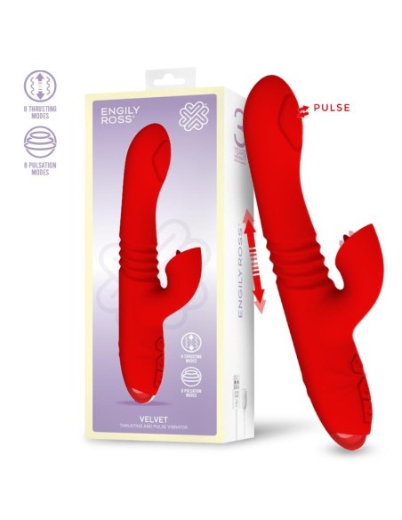 Velvet Vibrador con Thrusting y Pulsacion