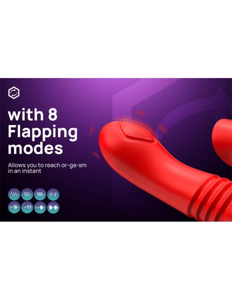 Velvet Vibrador con Thrusting y Pulsacion