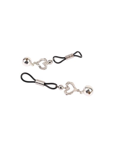 Senuelo Pinzas para Pezones Corazon con Cascabel