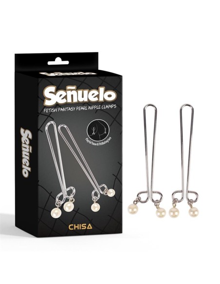Senuelo Pinzas para Pezones co Perlas
