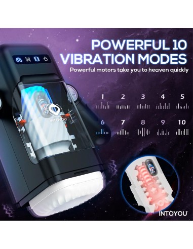 Elon Masturbador Inteligente Funcion Up and Down Calor Vibracion y Soporte Movil