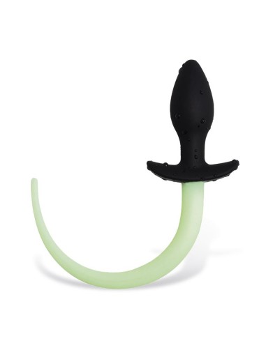 Plug Anal con Cola que Brilla en la Oscuridad