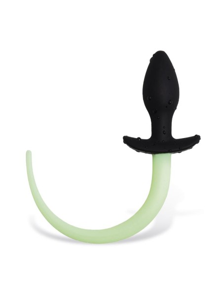 Plug Anal con Cola que Brilla en la Oscuridad