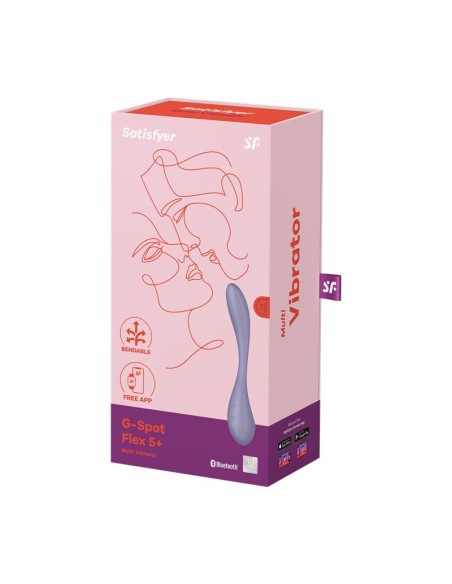 G Spot Flex 5 Multi Vibrador con Satisfyer Connect APP Lilac