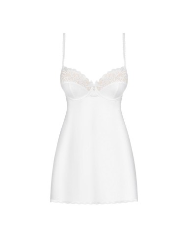 871 CHE 2 Chemise y Tanga Color Blanco