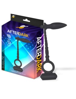 Sugilite Plug Anal con Vibracion y Anillo para el Pene con Vibracion