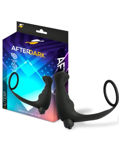 Iuterp Plug Anal con Vibracion y Anillo para el Pene Iuterp Plug Anal con Vibracion y Anillo para el Pene